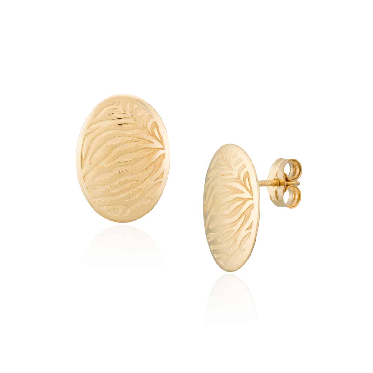Pendientes Cebra Oval